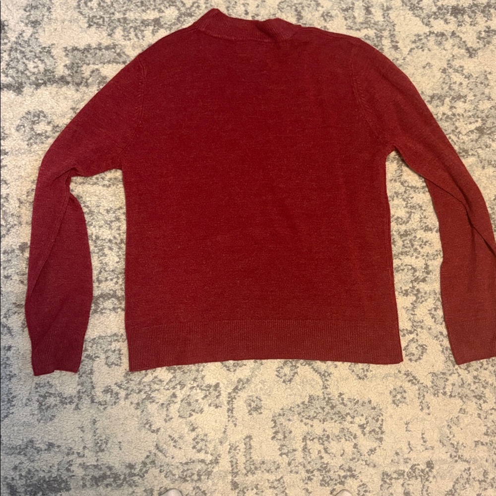 Sag Harbor Burgundy Sweater Size Medium - Picture 4 of 5